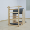 Eichenholz-Pilates-Leiterfass, Leder-Farbdesign