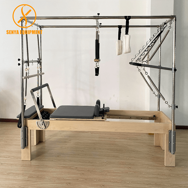 Holz Cadillac mit Reformer Pilates Reformer mit Full Tower f&uuml;r Studiotraining
